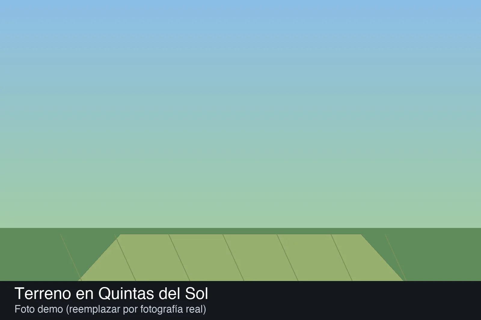 Terreno en Quintas del Sol